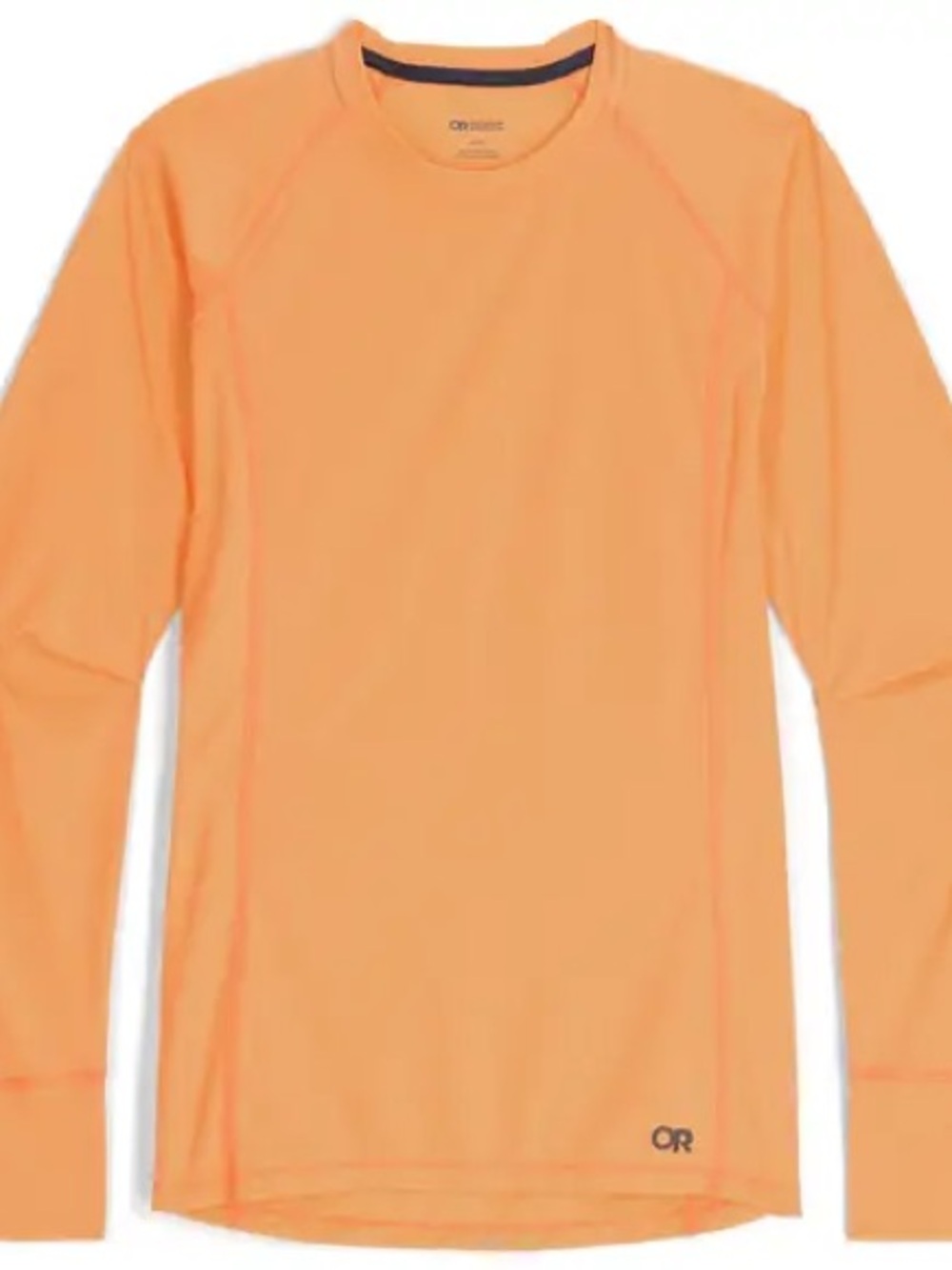 Outdoor Research Women’s Echo Tee Long-Sleeve Tech Top in Orange Fizz S